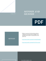 Mitosis and Meiosis: Bio Lab-131 Session-Fall 2021 Section-001