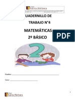 CUADERNILLO N°4 MATEMÁTICAS 2° Basico JUNIO