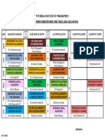 III Sem MBA Class Time Table 2020-2022 Batch (16.11.2021)