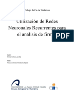 Utilización de Redes Neuronales Recurrentes para El Análisis de Firmas