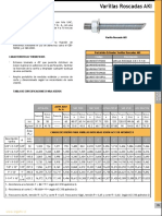 Hoja Técnica Varillas Roscadas AKI