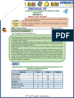 Act 4 Semana 21 V Ciclo Matematica