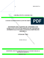 CP - D.01.06-2012 Determinarea Limitelor Admisibile de Substanţe Nocive În Debitele (Scurgerile) Superficiale Pentru Condiţiile Republicii Moldova