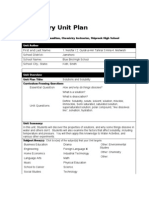 Unit Plan Chemistry