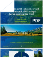 Pemanfaatan Getah Jathropa Curcas L Untuk Antiseptik Alami Sebagai Bagian Dari Kearifan Lokal