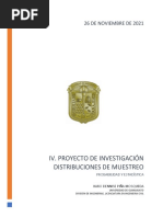 IV Proyecto de Investigacion de Distribuciones Muestrales