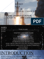 Chemischemistry Project On Various Rocket Propellants and Their Characteristics