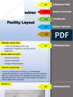 Process Selection and Facility Layout