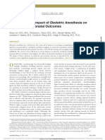 A Review of The Impact of Obstetric Anesthesia On Maternal and Neonatal Outcomes