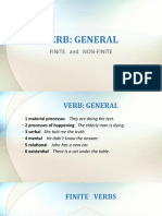 Verb: General: Finite and Non-Finite