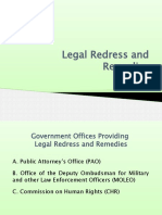 Legal Redress and Remedies