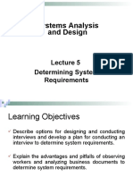 Systems Analysis and Design: Determining System Requirements