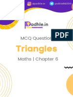 Chapter 6 Triangles MCQs