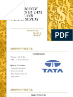 Performance Analysis of Tata Motors and Maruti Suzuki