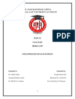 Media Law Final Draft