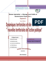 Sujet 5 Politiques Publiques Territoriales