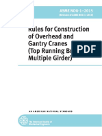 Rules For Construction of Overhead and Gantry Cranes (Top Running Bridge, Multiple Girder)