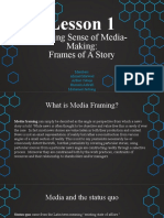 Lesson 1 - Making Sense of Media-Making - Frames of A Story