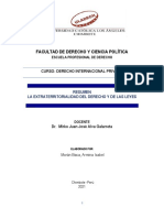 Foro 6. La Extraterritorialidad Del Derecho y de Las Leyes