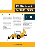 JCB 214e Series 4 Backhoe Loader: F A S T - F A C T S