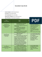 Siyensikula Script (Draft) : Scene (Time Duration) Audio/ Script Visual