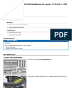 Removing and Installing-Replacing The Speaker (In The Left or Right Front Door
