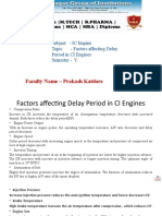 Factors Affecting Delay Period in CI Engine