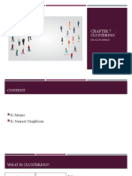 UCS551 Chapter 7 - Clustering