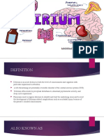 Etiopathogenesis of Delirium