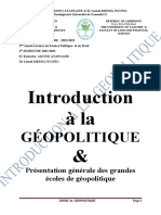 COURS DE GEOPOLITIQUE 2021 Fini