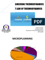 First Law of Thermodynamics