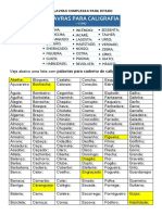 Palavras Complexas para Ditado