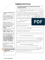 Opinion Essay Information Gap Activities Worksheet Templates Lay 112577