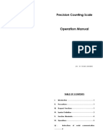 Operation Manual: Precision Counting Scale