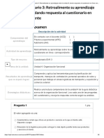 Examen - (AAB01) Cuestionario 3 - Retroalimente Su Aprendizaje Sobre La Unidad 4, Dando Respuesta Al Cuestionario en Línea Correspondiente