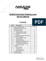 40-6515 Automatic Rotating Laser Service Manual: Item Description Pages