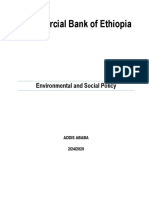 Commercial Bank of Ethiopia: Environmental and Social Policy