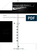 NIKE Strategies With Maslow's Hierarchy of Needs: Made by