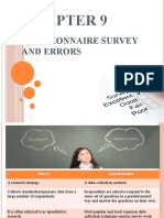 Chap10 Questionnaire Survey and Errors