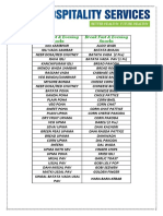 2021 Rate List