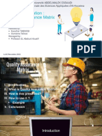 Quality Assurance Matrix