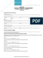 Residential Tenancy Agreement: Form 1aa