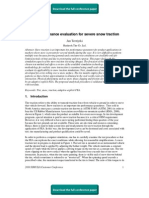 Tire Performance Evaluation For Severe Snow Traction