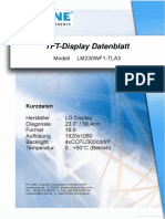 TFT-Display Datenblatt: Modell LM230WF1-TLA3