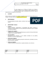 Procedimientos de Auditoria Interna