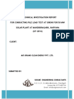 Soil Test Report - 50MW - Haryana Nangal Choudhary