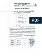 IC-CMDIC-0105 Cambio Sellos Puertas Gabinetes de Control Equipos 930E