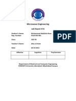 FA18-EEE-081 Microwave Lab 01