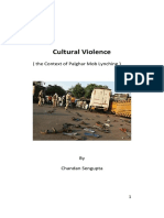 Cultural Violence: (The Context of Palghar Mob Lynching)