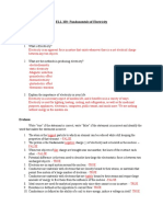 ELL 103 fUNDAMENTALS OF eLECTRICITY